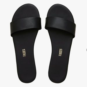 Tkees Alex slide black sandals